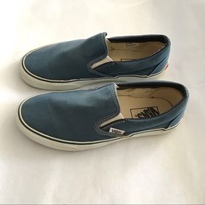 VANS Classic Blue Slip On Canvas Shoes